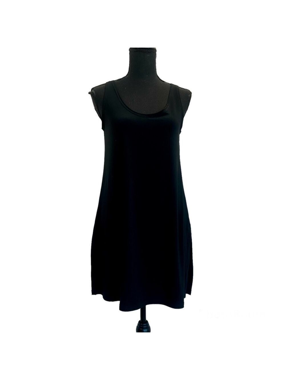 SYMPLI black Nu Ideal sleeveless Tunic tank top blouse Sz 6
